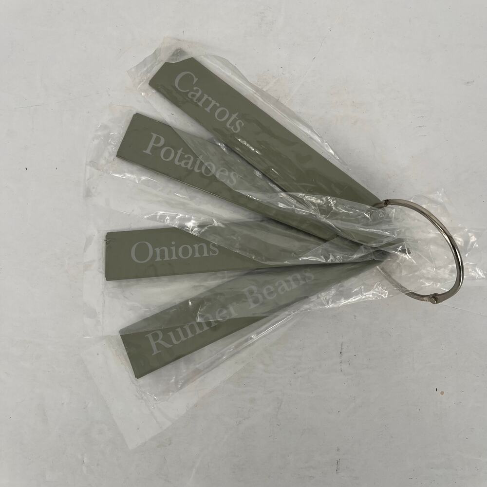 Williams Sonoma Powder Coded Plant Markers Green NWT